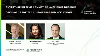 Ouverture du 3ème Sommet de la finance durable: Mots de bienvenue