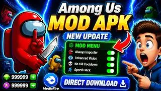 (UPDATED) Among Us 𝐌𝐎𝐃 𝐌𝐄𝐍𝐔 60+ FEATURES MOD APK (ALWAYS IMPOSTER, NO CLIP, MAP HACKS, 100% WORKING)