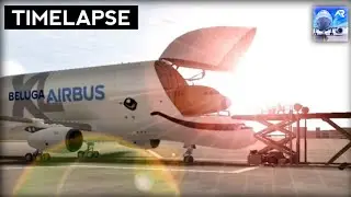 Airbus Beluga XL Timelapse - RFS real flight simulator. London Heathrow to Schiphol.