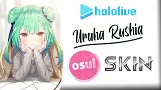 osu! hololive Uruha Rushia Skin (mixed) Gameplay/Showcase