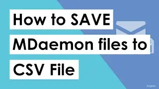 Wie speichere ich E-Mails aus einer MDaemon-Datei im CSV-Format?