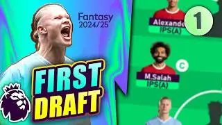 FPL GW1 | MY FIRST FPL DRAFT | Fantasy premier league tips 2024/25