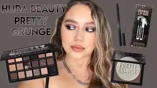 HUDA BEAUTY PRETTY GRUNGE COLLECTION 🖤 GRUNGY HALO EYE | Makeupbytreenz