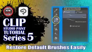How To Restore Clip Studio Paint Default Brushes
