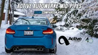 BMW M2 Competition Active Autowerke Mid pipes installed(pops and bang) | Sound comparison video