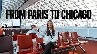 FLYING PARIS TO CHICAGO | KLM Economy Class | CDG to AMS to ORD