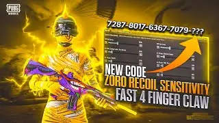 UPDATE 3.0 🔥 Zero Recoil Sensitivity CODE + Control settings for Pubg Mobile/BGMI in 2024