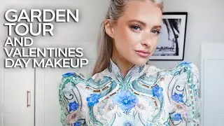 FULL TRANSFORMED GARDEN TOUR AND VALENTINES DAY MAKEUP LOOK | INTHEFROW