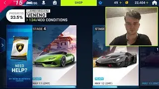 стрим асфальт 9 special event 5 и 6 уровень Ламборджини Венено