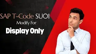 SAP T-Code Modification for Display Only || SU01 T-Code Display Only Access || PFCG @TiwariTechTV