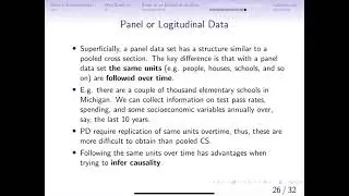 1.3d What are Panel Data or Longitudinal Data?