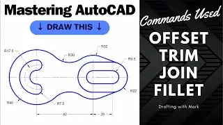 Mastering AutoCAD with Offset, Trim, Fillet, and Join Commands