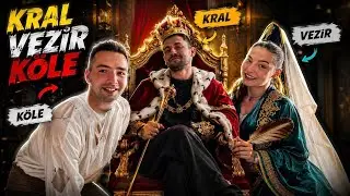 BİR GÜNLÜĞÜNE KRAL OLMAK 3 TANE KÖLE |KRAL & VEZİR , KÖLE OYNADIK | BÖLÜM 1