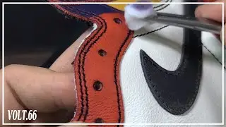 [Custom Shoes] AJ1 LA to Chicago Deglazing Custom [ASMR]
