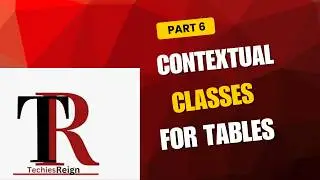 Contextual Classes for Tables