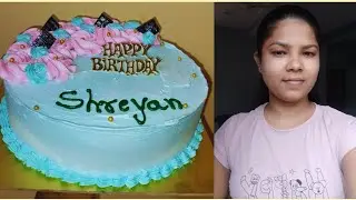 एकदम सोपी केक डिझाइन | होममेड केक क्ष#frissbakecorner