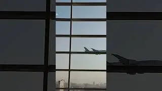 Plane spotting at Dubai Airport - Emirates final approach 