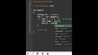 Reverse string using one pointer