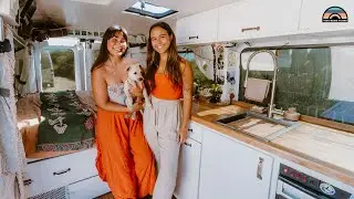 Couple's DIY Camper Van w/ Security System