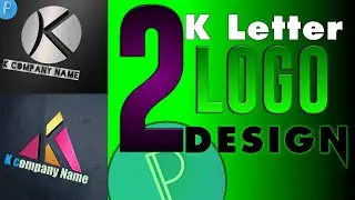 2 K latter LOGO Design tutorial with pixalLab | K latter LOGO Design | pixalLab logo Design