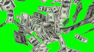 Dollars icon.green screen