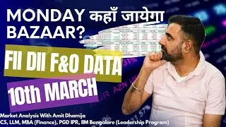 FII DII F&O DATA || Nifty Banknifty Finnifty Prediction for Tomorrow Monday 10th March 2025