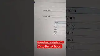 Change Background Color of CLI in Cisco Packet Tracer #ciscopackettracer #networkengineerstuff