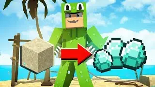STRANDED in Minecraft..but EVERY DROP is RANDOM!