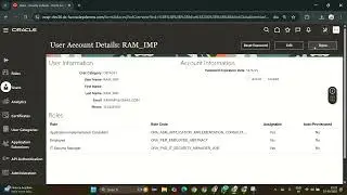 Reset User Name and  Password in oracle fusion Application