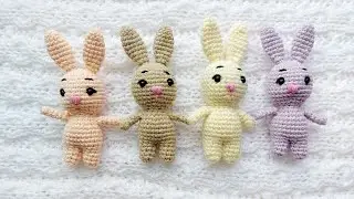 Croșetăm iepuraș mic 13,5 cm/Crocheted little bunny