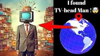 I found TV-head Man 🤯 on Google Earth #tvheadman #fineearthexplore