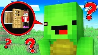 How JJ Built a House inside Mikey’s EYE in Minecraft (Maizen)