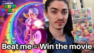 Whoever wins this Mario Kart Tournament gets The Super Mario Bros. Movie!