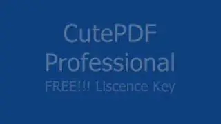 CutePDF Professional [Free Liscence Key]