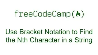 Use Bracket Notation to Find the Nth Character in a String