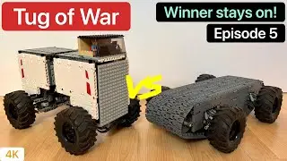 TUG OF WAR! Obstacon vs 4x4 Tank Winner stays on series! Two Unique Lego Technic MOCs. Episode 5! 4K