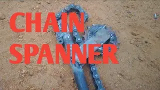 How to make a wrench using a free wheel || chain spanner