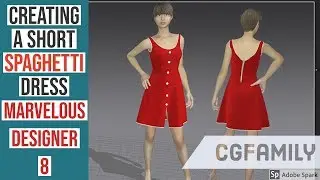 Making a Short Designer dress in Marvelous Designer 8 - CGFamily