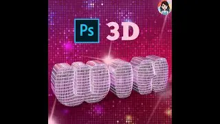 How to make 3d Mirror-Ball text effect in Adobe photoshop |3d Disco Light text #3dtypography #3dtype