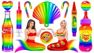 Gökkuşağı Tatlıların Mücadelesi | RATATA POWER’dan Sadece 1 Renk Yiyeceklerle Mukbang