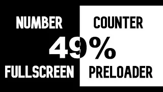 Full-Screen Number Counter Preloader | Using HTML,CSS & JAVASCRIPT || WEB BURNER