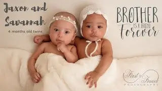 Adorable Twins: Slideshow from their 4 Months Photography Session