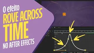 Animações fluidas com o efeito Rove Across Time / Deslocar no tempo do After Effects #aftereffects