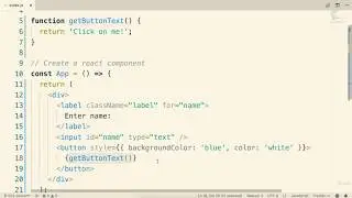 2.6  Referencing JS Variables in JSX - Modern React with Redux [2020]