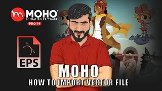 How to import vector file in MOHO pro for 2d animation
