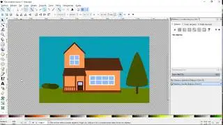 Creando una casa en inkscape.