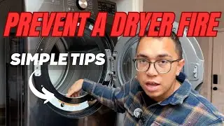 Clean your DRYER to prevent a FIRE! SIMPLE tips & TRICKS