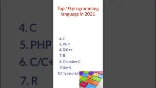 Ten 10 Programming languages to learn in 2023 | Tamil