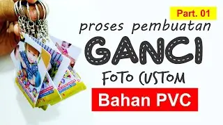 cara membuat gantungan kunci foto bahan pvc