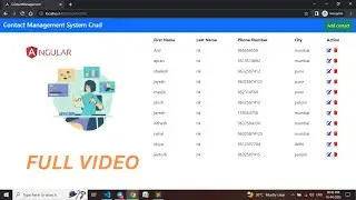 Angular Crud operation using JSON Server with localstorage| Reactive form crud operation| FULL video